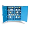 66-DS-242-8PH-40VD-SB, Double Shift Metal Bin Storage Cabinet