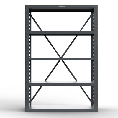12 Gauge Open Shelving Unit, 60"W x 24"D x 72"H