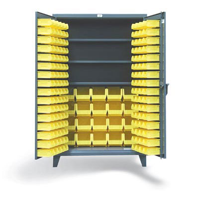 Bin Cabinet With 3 Shelves, 36"W x 24"D x 78"H