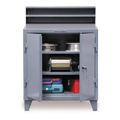 34-SD-282, Industrial Shop Desk With Lockable Storage, 36'W x 28'D x 54'H