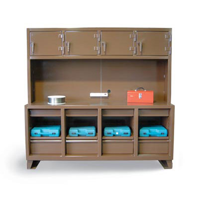 7.56.6-244-8DB-4D, Workbench Storage With 4 Upper Compartments