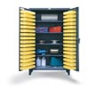 46-BS-244, Bin Storage Cabinet With Shelves, 48"W x 24"D x 78"H
