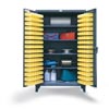 Bin Storage Cabinet With Shelves, 36"W x 24"D x 78"H