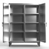 12 Gauge, Extreme Duty, Stainless Steel Double Shift Cabinet, 48" Wide