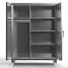 12 Gauge,  Stainless Steel Wardrobe Cabinet, 48" Wide