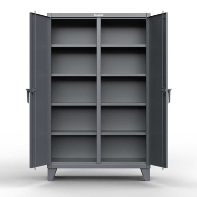 Strong Hold Plus Industrial Cabinet, Double Shift Doors - 60"W