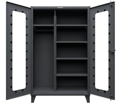Wardrobe Cabinet with See-Thru Doors