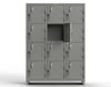 Heavy Duty 14 GA 4-Tier Locker with Keyless Entry Lock, 12 Compartments