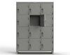 Heavy Duty 14 GA 4-Tier Locker, 12 Compartments