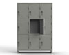 Heavy Duty 14 GA Triple-Tier Locker, 9 Compartments