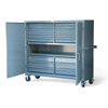 DC-15306, Mobile Cabinet with 16 Drawers and Center Shelf
