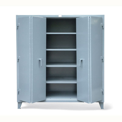Industrial Storage Cabinet with Bi-Fold Doors