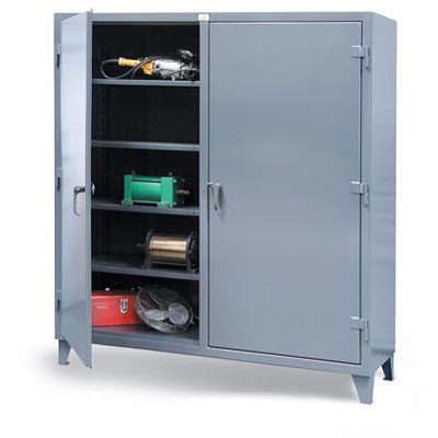 Extreme Duty 12 GA Double Shift Cabinet with 6 Shelves, 72"W x 24"D x 66"H