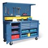 63-WB-303-6DB-12B-CA, Cabinet Workbench with Accessories