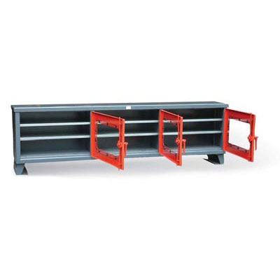 92.2-3MS-LD-166-SKL, Clear View Triple Shift Cabinet