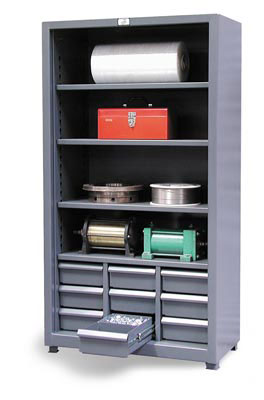 3.46-CSU-204-9DBWL, Shelving Unit With 9 Drawers