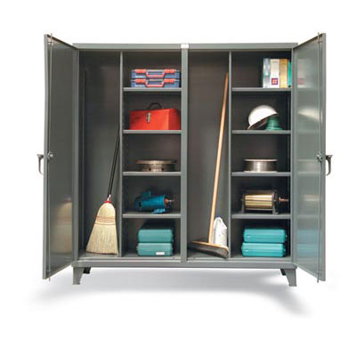 Double Shift Janitrorial Cabinet