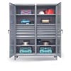 66-DS-246-10DB, Double Shift Cabinet w/ 10 Drawers & 3 Shelves, 72"W x 24"D x 78"H