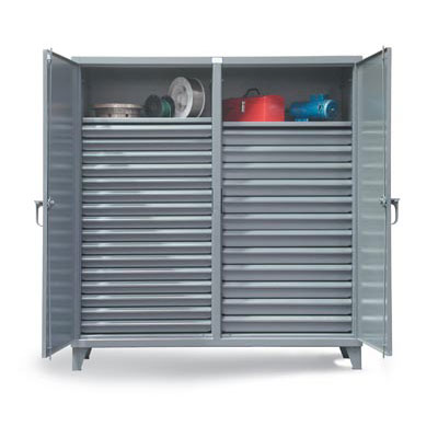 66-DS-242-28DB, Double Shift Cabinet with 28 Drawers