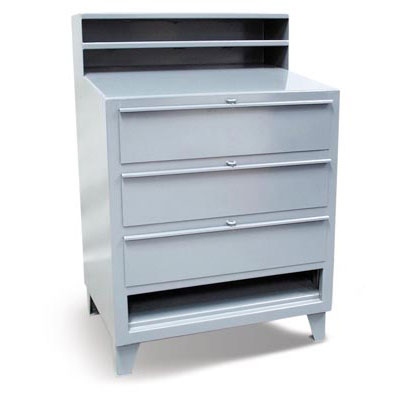 34-SD-280-3DB, Industrial Shop Desk With 3 Drawers