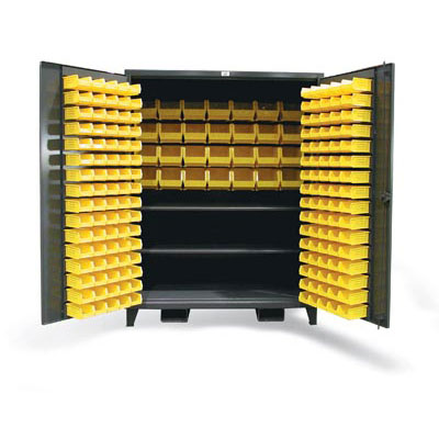 56-BBS-362FLP, Extra-Wide Bin Cabinet Withe High Capacity Shelf Storage