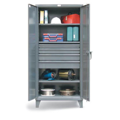 36-243-4DB, Industrial 36' Wide Cabinet with 4 Drawers