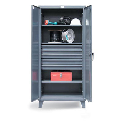 36-243-5DB, Industrial 36' Wide Cabinet with 5 Drawers