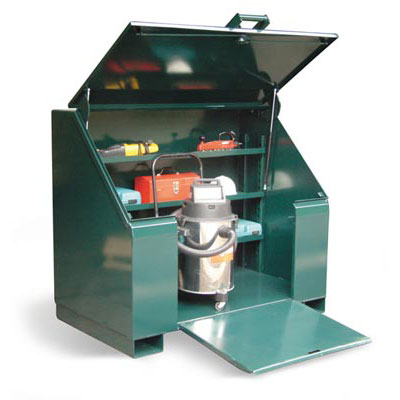 453UJB-RAMP, Job Site Box With Lift-Up And Ramp