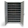 46-298PH-54VD-SB, Metal Bin Storage Cabinet with 63 Openings