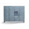 Triple-Tier Industrial Locker with Multiple Compartments
