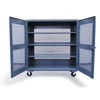 55-VB-243-CA, Ventilated Mobile Cabinet, 60"W x 24"D x 672"H