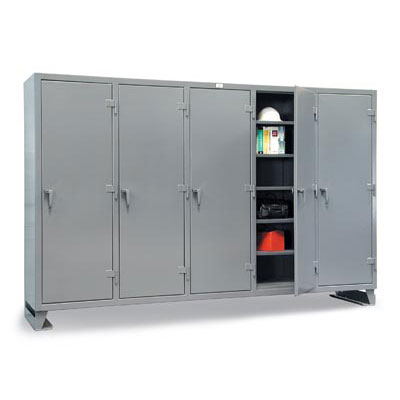 Multi-Shift Cabinet with 20 Shelves 98"W