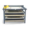 Industrial Print Open Shelving Unit