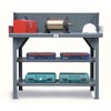 T6036S/SG, Shop Table with 2 Lower Shelves