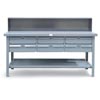 T6036-RS-6DB, Shop Table with 6 Drawers