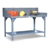 Industrial Shop Table with Side Guards