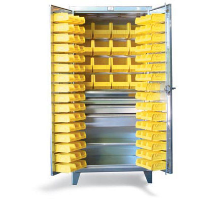 36-BBS-241-4DB-SS, Stainless Steel 4 Drawer Bin Cabinet