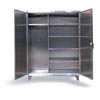 Stainless Steel Uniform Cabinet, 72" Wide