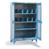 72" Wide 12 Ga, Ventilated Doors, 4 Shelves, 2 Slotted Shelves 